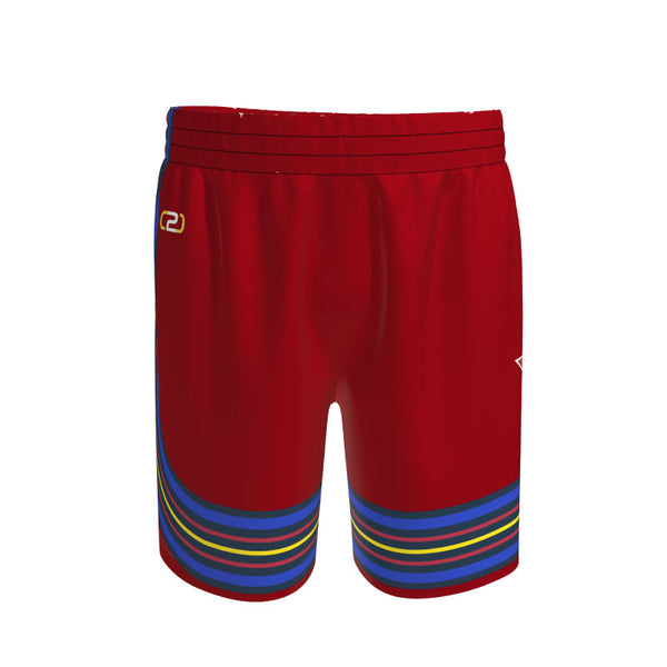 All Star '25 Inspired Core Basketball Pro Shorts Design Your Own Custom Red Team