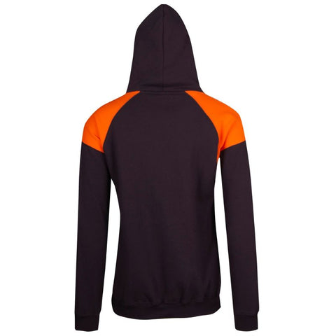 Mens Shoulder Contrast Zip Hoodie