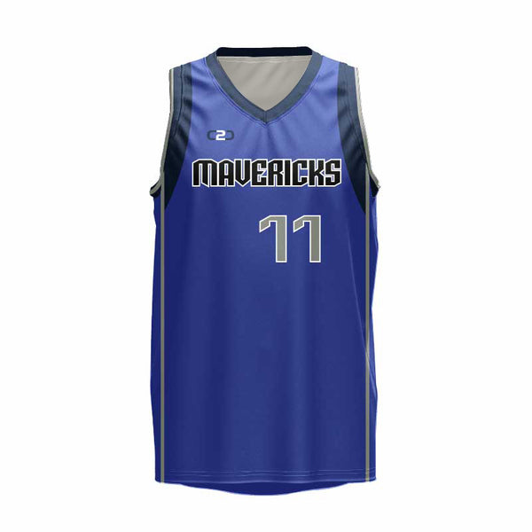 Mavericks Basketball Singlet - Blue "Front"
