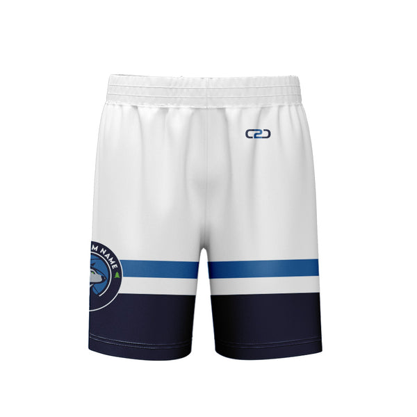 Timberwolves Shorts Above Knee White - Front View