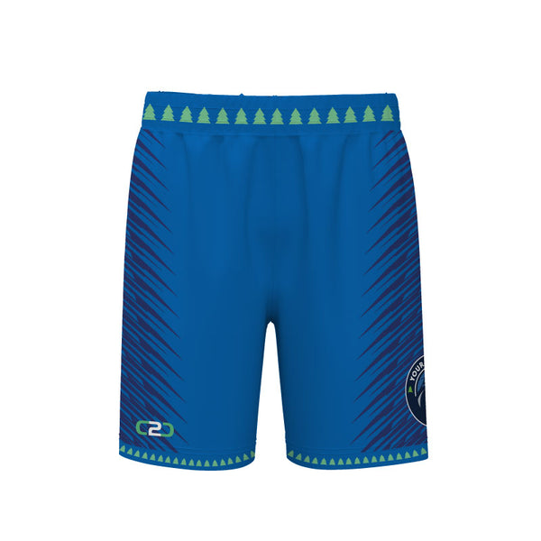 Timberwolves Shorts Above Knee Blue - Front View