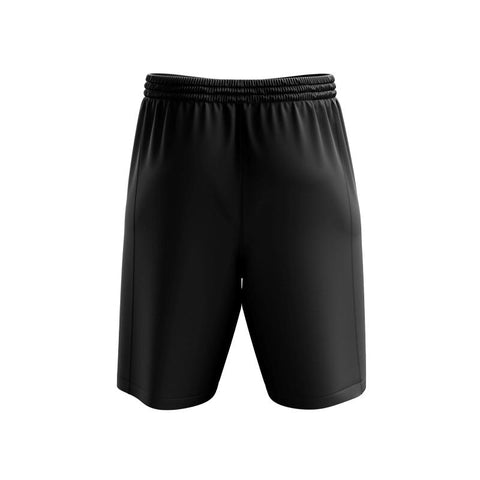 Black Sateen Dazzle Basketball Short Back View