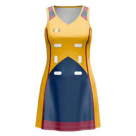 Sharni Layton Custom Netball Dress 10 New Fit Front View