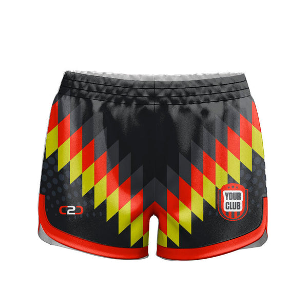 Custom COMMANDER Ladies Shorts 7.5CM Front View