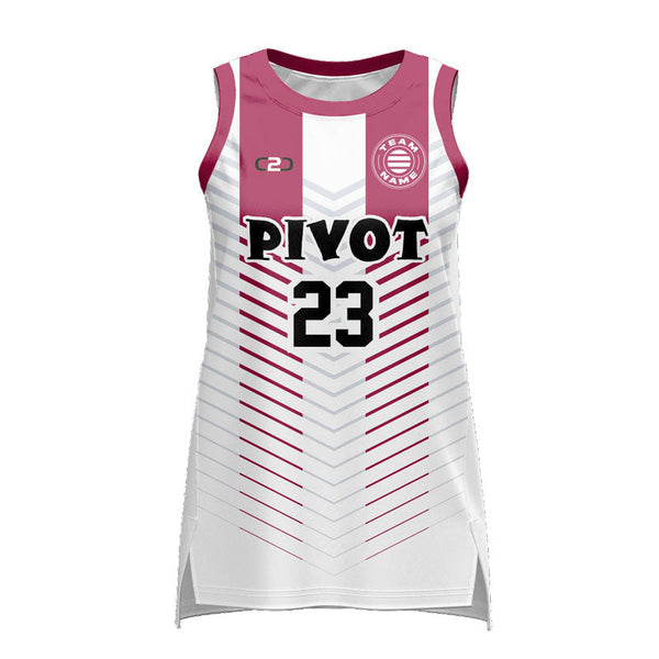 Custom PIVOT Ladies Basketball Singlet Front View