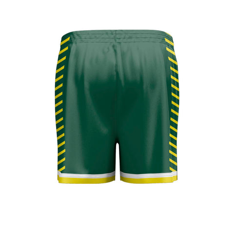 Custom Boomers HP Split Shorts Mid Thigh Back View