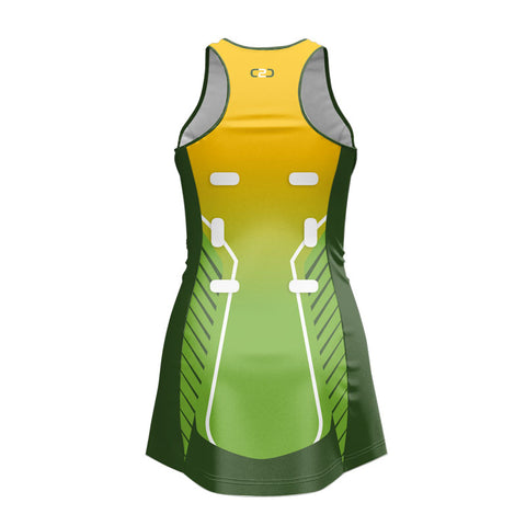 Custom Blitz HP Standard Netball Dress Back View