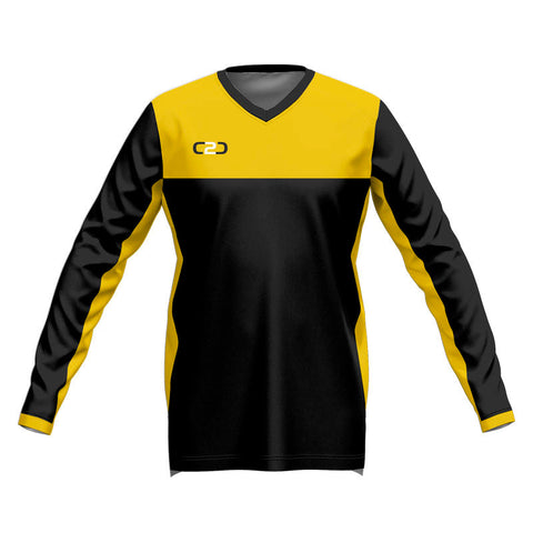 Custom Dream Long Sleeve V Neck Warmup Shirt Front View