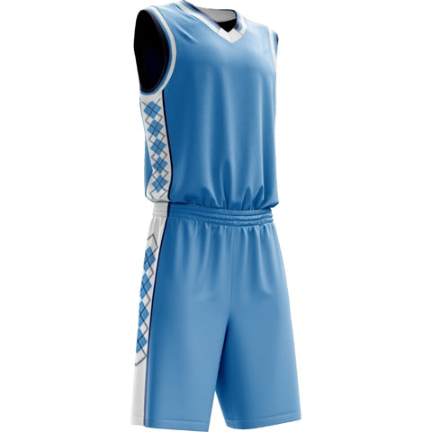 North Carolina Basketball Sky Uniform (Front View)