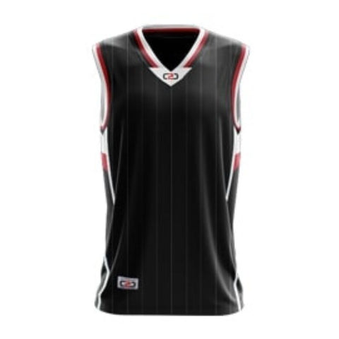 Silver Collection Basketball Singlet Black