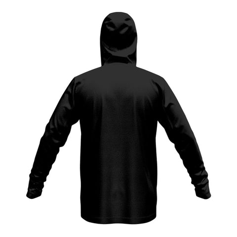 Glide Tech Zip Hoodie Black Back View